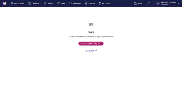 Mangomint App screen
