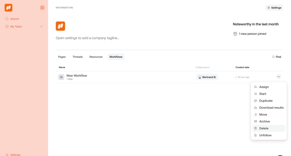 Settings · Qatalog screen