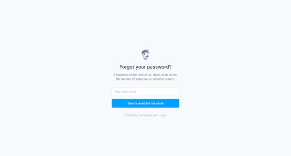 Lost your password from Fernand