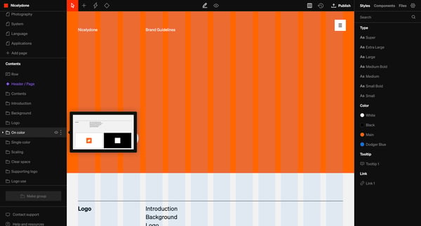 Standards - Nicelydone screen
