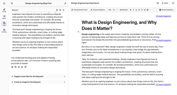 Design Engineering Importance - Jasper screen