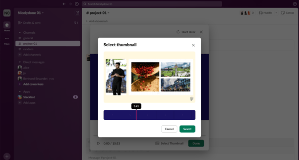 project-01 Channel - Nicelydone 01 - Slack screen