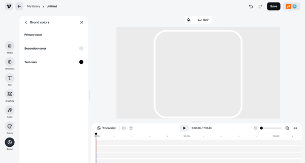 Vimeo screen