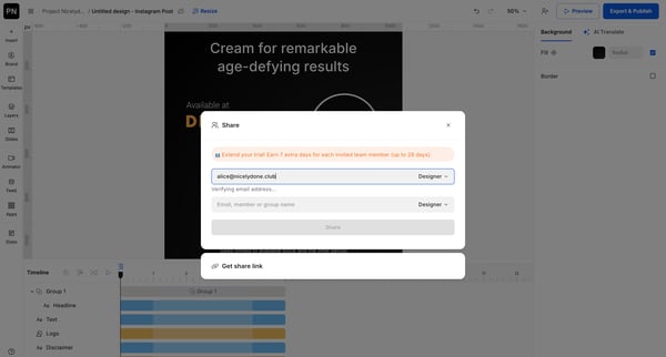 Creative Automation Platform screen