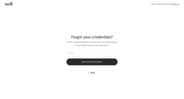 Home | Secfi screen