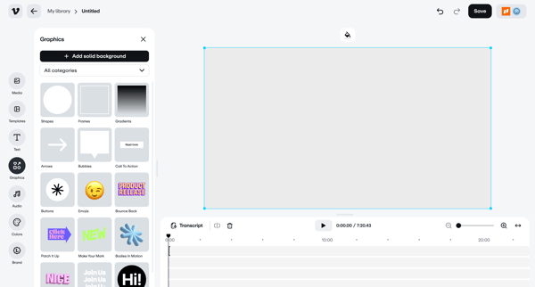 Vimeo screen