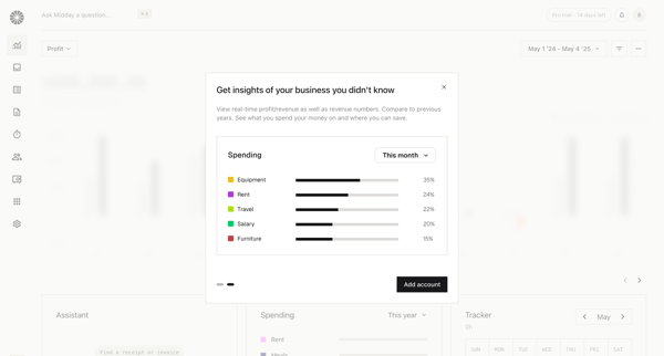 Overview | Midday screen