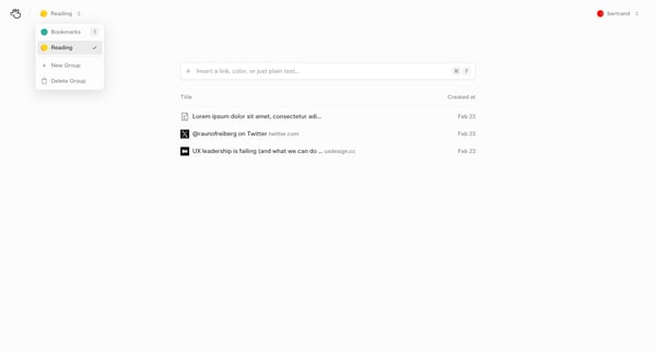 Reading – Basic Bookmarks from (Basic) Bookmarks
