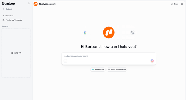 Gumloop | Agent screen
