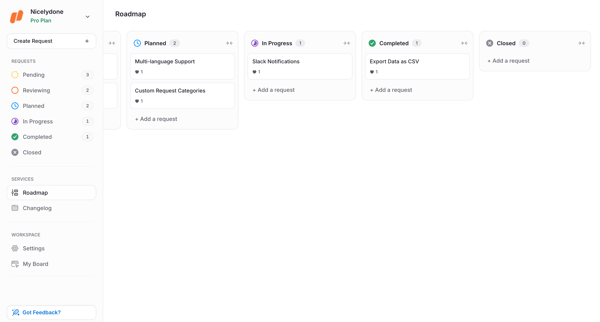 Roadmap | UserJot screen
