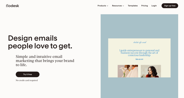 Design Emails People Love to Get. Make Beautiful Sales Pages. screen
