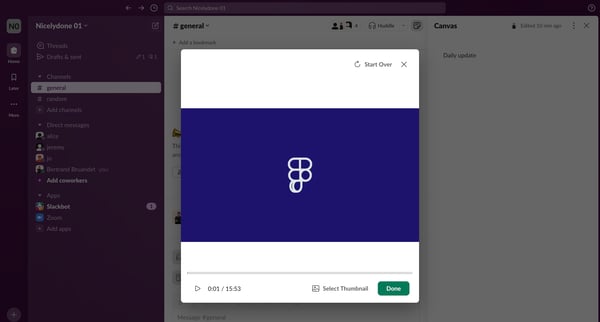 general Channel - Nicelydone 01 - Slack from Slack
