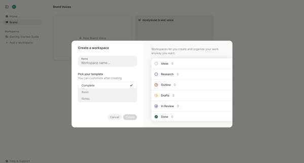Strut - Getting Started Guide screen