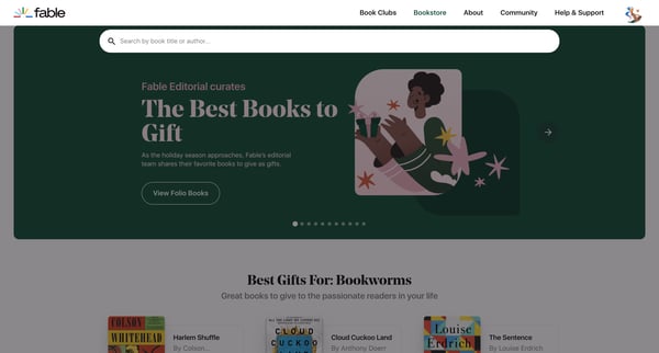 Shop Books Online | Fable screen