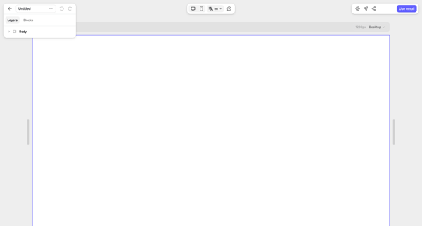 Editor — Tabular screen