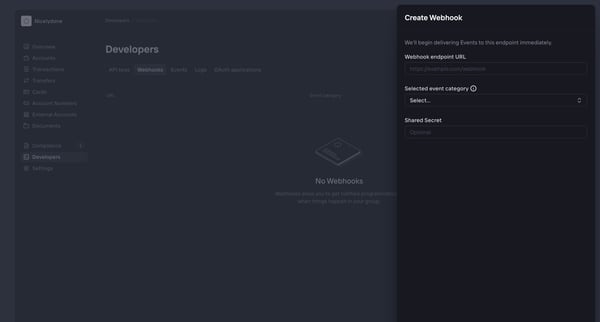 Increase › Developers screen