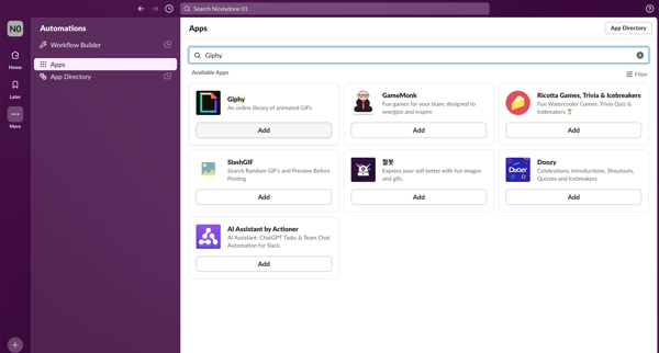 Apps - Nicelydone 01 - Slack from Slack