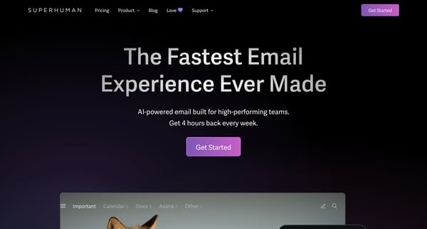 Superhuman | Blazingly fast email for teams and individuals screen