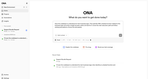 Ona screen