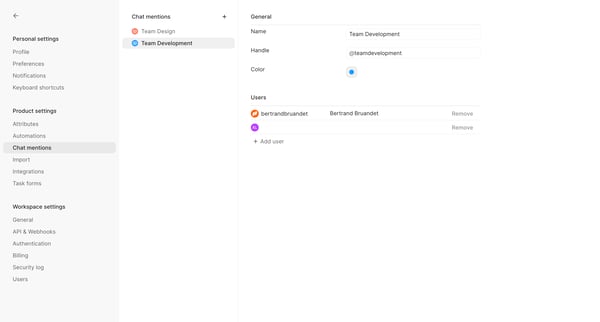Chat mentions - Height screen