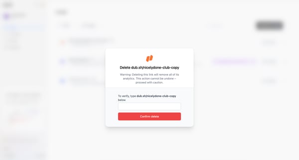 Dub.co - Link Management for Modern Marketing Teams screen