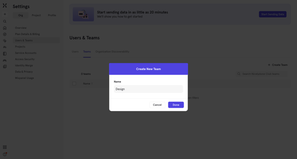 Mixpanel - Product Analytics screen