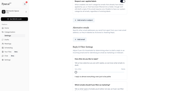 Fyxer AI screen