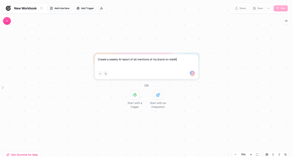 Gumloop | Automation Builder screen