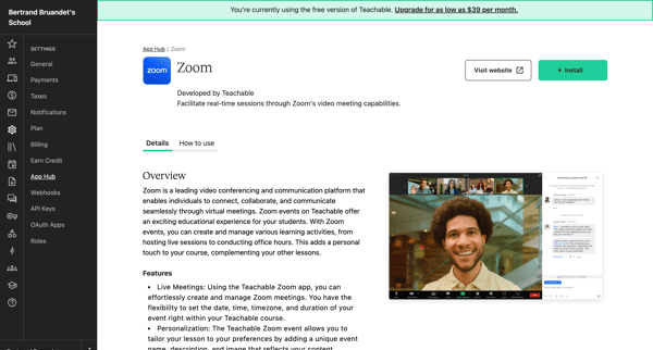 Manage App | Teachable screen