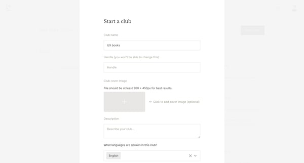 Clubs | Literal screen