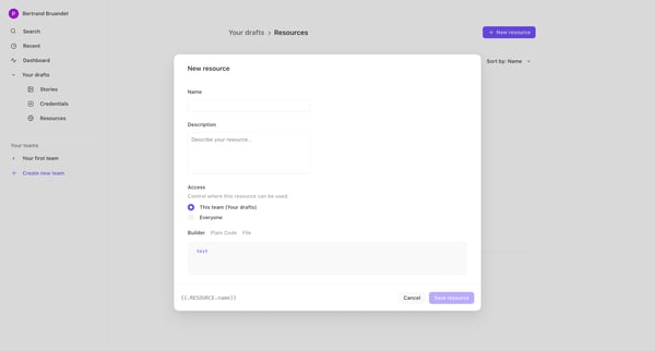 Resources - Tines screen