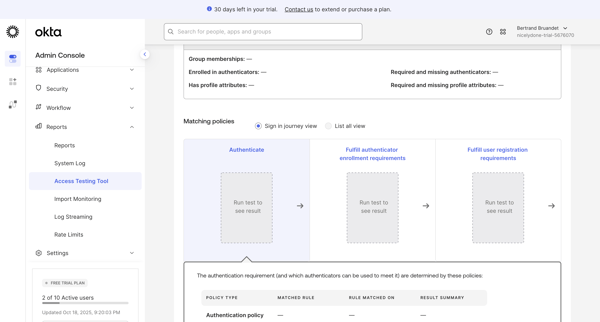 nicelydone-trial-5676070 - Authentication Policies screen