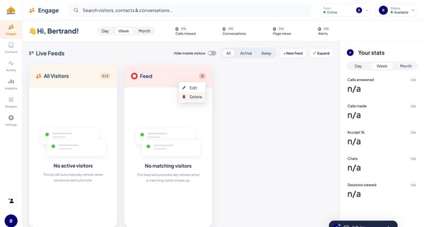ServiceBell - Engage screen