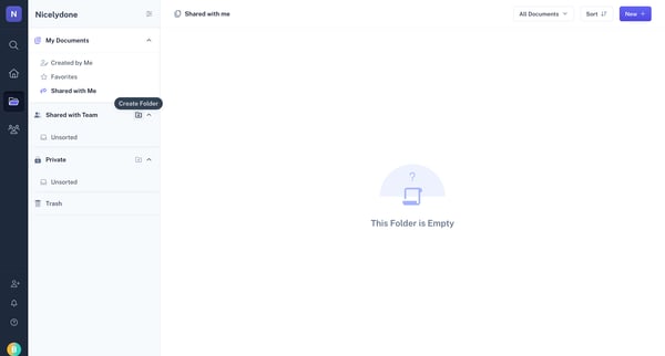 Scribe | Workspace screen