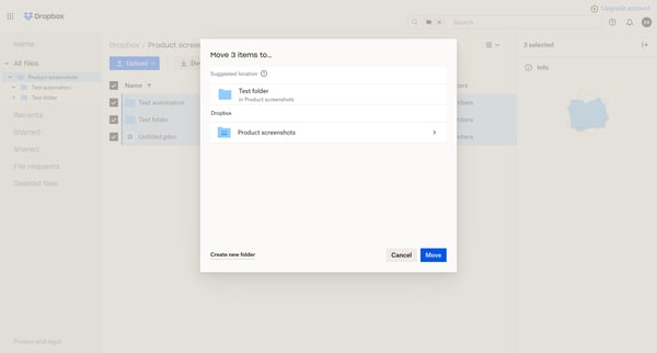 Product screenshots - Dropbox from Dropbox