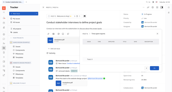 Conduct stakeholder interviews to define project goals - Nicelydone screen