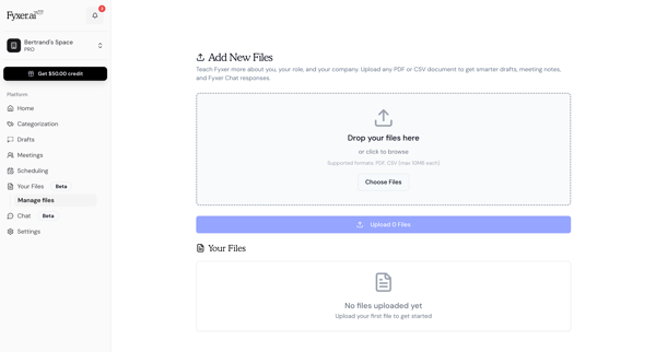 Fyxer AI screen