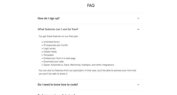 Typeform - Checkout from Typeform