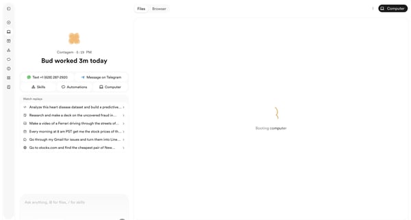 Bud - Your AI Worker screen
