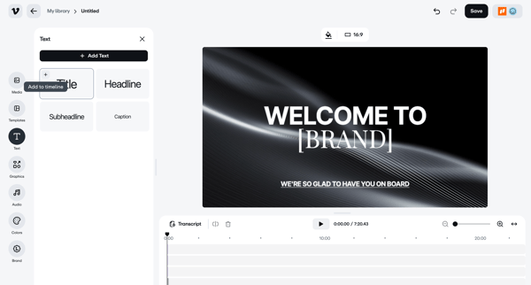 Vimeo screen