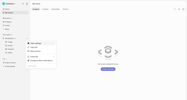 My issues › Assigned screen