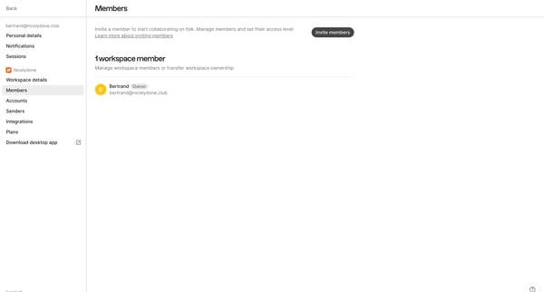 folk - app screen
