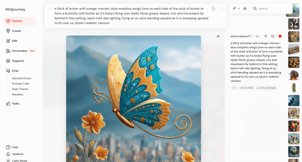 Explore screen