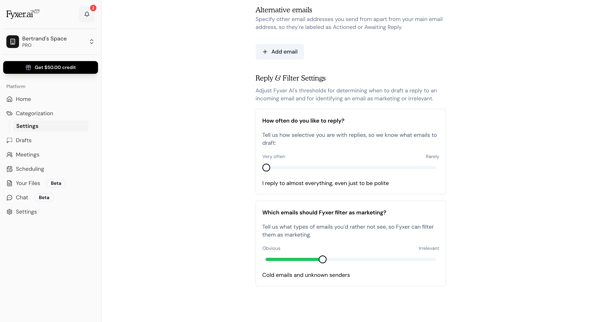 Fyxer AI screen