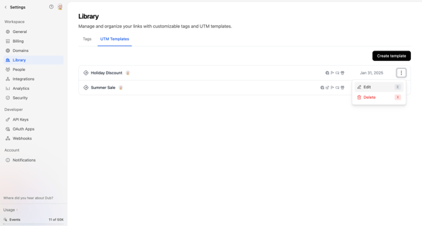 Dub.co - Link Management for Modern Marketing Teams screen