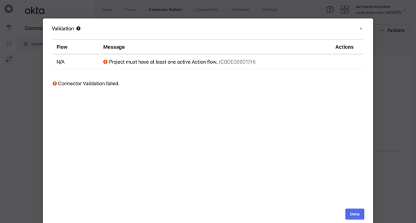 connector 01 | Okta screen