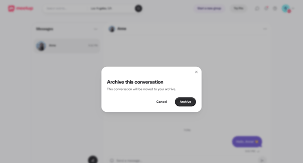 Direct messages | Meetup screen