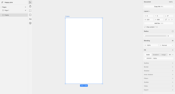 Happy pine · Paper screen