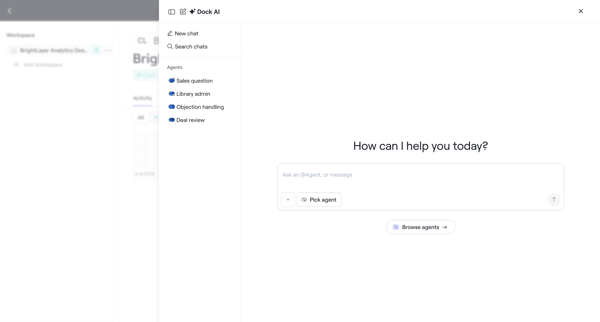 Internal · BrightLayer Analytics Deal Room screen