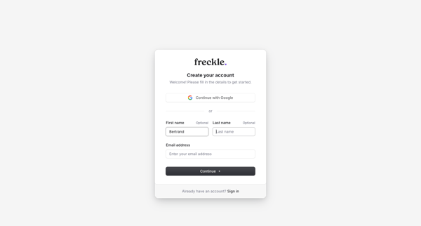 Freckle screen